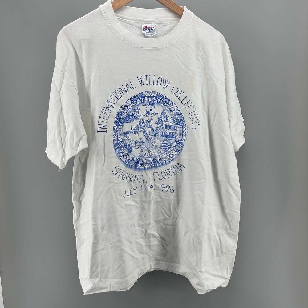 Vintage Hanes Beefy-T International Willow Collectors Sarasota FL 1996 Shirt XL